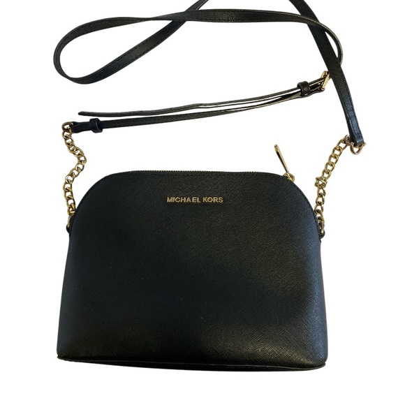 Michael Kors Handbags - Michael Kors • Black • Crossbody Bag with Gold Accents